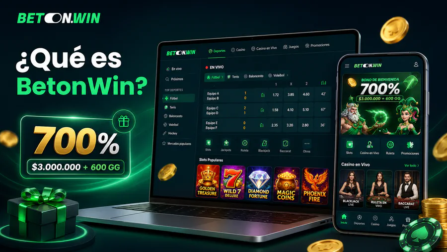 BetonWin casino online y apuestas deportivas con interfaz web y móvil, bono de bienvenida y juegos en español